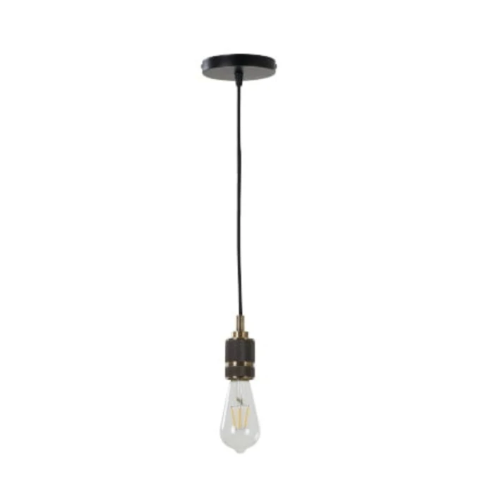 Pendente Wino Para 1xE27 1.80m Cor Ouro Velho Nordecor