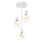 Pendente elegante Adhara 3Xe27 De Aço Branco Bivolt Avant Pendente elegante Adhara 3Xe27 De Aço Branco Bivolt Avant