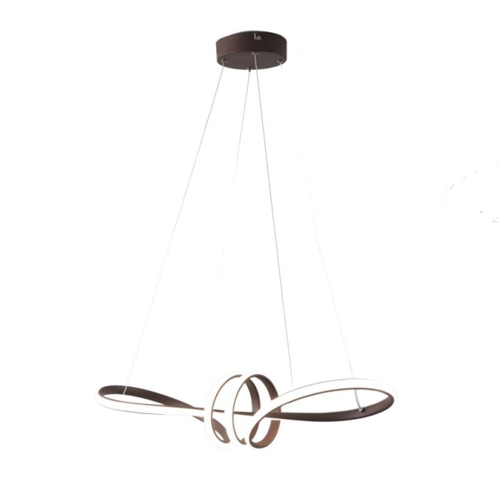 Pendente moderno Led 45W 3 Tons Marrom Lp-017m Nitrolux