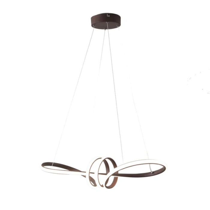 Pendente moderno Led 45W 3 Tons Marrom Lp-017m Nitrolux Pendente moderno Led 45W 3 Tons Marrom Lp-017m Nitrolux