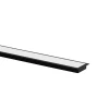 Perfil Embutir 40X10Mm Com Mola 3M Preto 414035-01