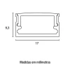 Perfil Line Easy Marcenaria 3M 17x9mm Pt 411030-01 Alumínio