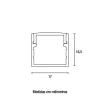 Perfil Line Sobrepor 1M 17X16,5Mm Branco 421171-11 Novo Perfil Line Sobrepor 1M 17X16,5Mm Branco 421171-11 Novo