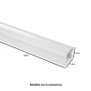 Perfil Para Fita Led 12mm Sobrepor 1m Branco LM974 Perfil Para Fita Led 12mm Sobrepor 1m Branco LM974