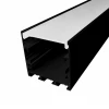 Perfil Sobrepor 19.8X14mm 2m Preto Difusor Br