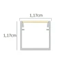 Perfil Sobrepor Fino Preto e Branco Para Fitas Led 12mm 1mt Perfil Sobrepor Fino Preto e Branco Para Fitas Led 12mm 1mt