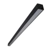 Perfil Sobrepor Largo Preto Com Difusor Branco 1M Para Fitas Perfil Sobrepor Largo Preto Com Difusor Branco 1M Para Fitas