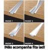 Perfil de Embutir fitas led 30MM de largura com 2M Perfil de Embutir fitas led 30MM de largura com 2M
