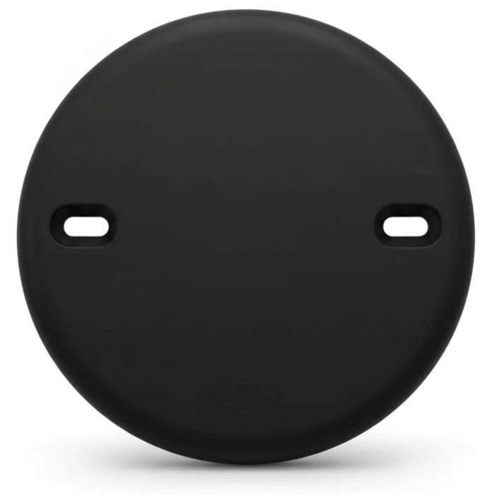 Placa Cega Redonda 4 Stylus Preto Ilumi