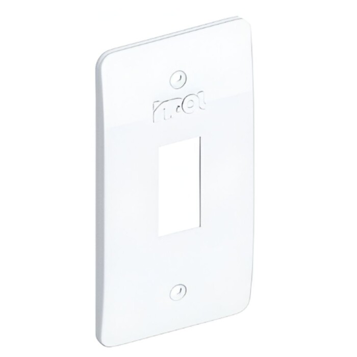 Placa De Condulete Para 1 Modulo 3/4 Branca Inpol