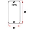 Placa De Condulete Para 1 Modulo 3/4 Branca Inpol