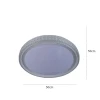 Plafon De Led Redondo Kenle 50Cm 36W 3 Tons Branco Nordecor