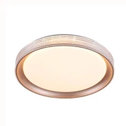 Plafon Led Elegance 36W 3000K Dourado Redondo Bivolt Usina