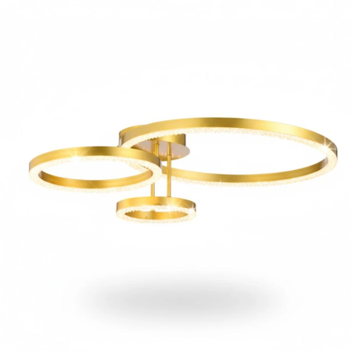 Plafon Led Holly Triplo 64W 3000K Sky-4003Do Iluminação Interna