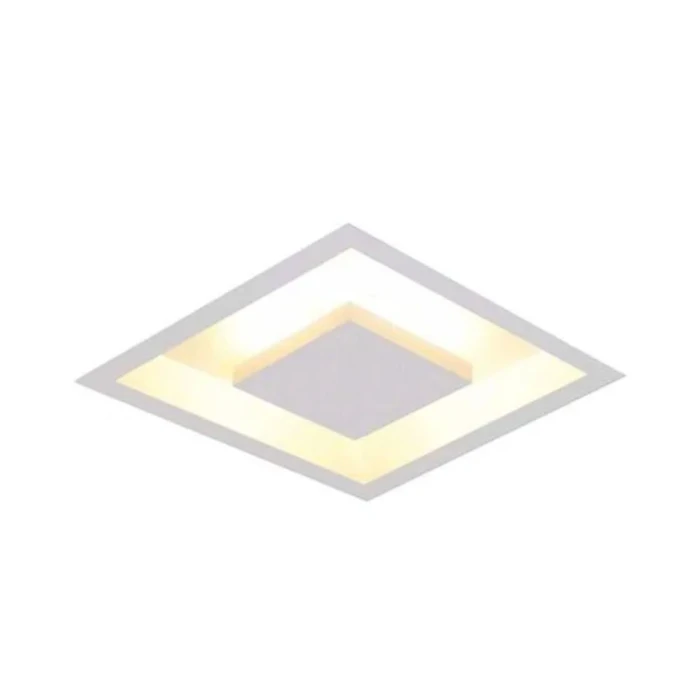 Plafon Led Luz Indireta Embutir 40x40cm 4 Lâmpadas Branco