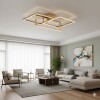 Plafon Led Mirian 32W 3000K Dourado Luz Quente Redonda 86823130