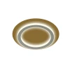 Plafon Led Oris 450 36W 3000K Dourado Autovolt G-Light