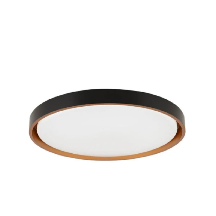 Plafon Led Redondo Astraled Lilah 50w 3000K Preto Novo Plafon Led Redondo Astraled Lilah 50w 3000K Preto Novo