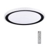 Plafon Led Redondo Kenle 50cm 36W 3 Tons De Luz Preto