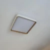 Plafon Led Yael 36w 3/4/6k Bivolt Dourado Quadrado Luminatti