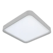 Plafon Round Quadrado Liso 18W 3 Cores Branco Blumenau