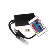 Plug RGB AC 220v Com Controle Remoto Para Fita Led Lm1155 Plug RGB AC 220v Com Controle Remoto Para Fita Led Lm1155