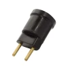 Porta Lâmpada Preto 2 Pinos ABNT 4A Bivolt Mister Porta Lâmpada Preto 2 Pinos ABNT 4A Bivolt Mister