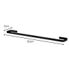 Porta Toalha Banho Linha Fit Preto Fosco 17001-PF Marchezan