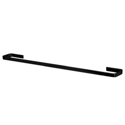 Porta Toalha Banho Linha Fit Preto Fosco 17001-PF Marchezan