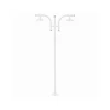 Poste De Jardim 1.74m Boca 15 2xE27 Branco S/ Globo Blumenau