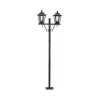 Poste Duplo Minessota 160cm 2xE27 Preto Click Injet 8434