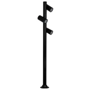 Poste Led Guben 2.5 Metros Para 3XE27 Ip54 Preto Fosco