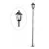 Poste Minessota 170cm 1xE27 Preto Click Injet 8434