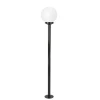Poste de Jardim 1,46M Globo Boca 15cm 1x E27 Preto Blumenau