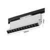 Projetor Led Para Trilho Bivolt Branco Nordecor 12W 3000K