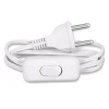 Pulsador Para Campainha Centro E Fim Cordão Branco Interneed
