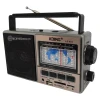 Rádio Portátil Analógico Am/Fm Lelong Le-604 Cor Prata Rádio Portátil Analógico Am/Fm Lelong Le-604 Cor Prata