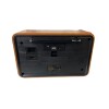 Rádio Portátil Estilo Retro Bluetooth 5W Am/Fm Marrom