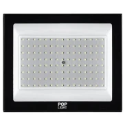 Refletor De Led Slim Pop Light 200W 6500K Ip65 Preto Glight