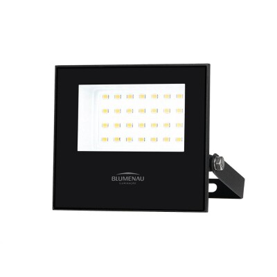 Refletor Led Play 30W 3000K Ip66 Preto Luz Amarela 78303000