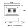 Refletor Led Tech Ip65 50w 3.000k Preto Bivolt Blumenau