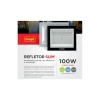 Refletor Slim Led 100w 3000k Luz Branca Autovolt G-light