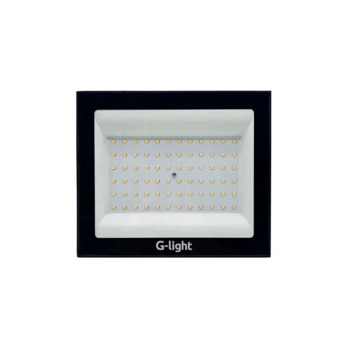 Refletor Slim Led 100w 3000k Luz Branca Autovolt G-light