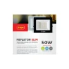 Refletor Slim Led 50w Luz Amarela 3000k Autovolt G-light