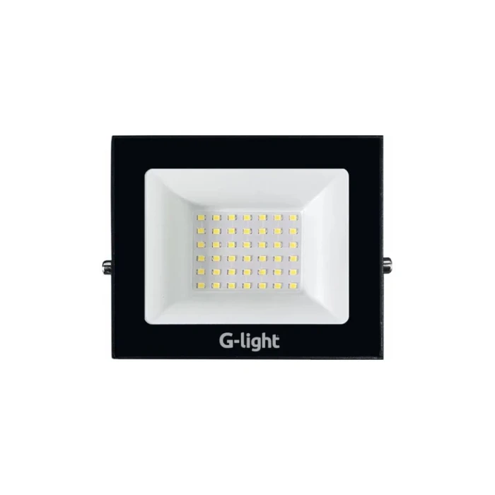 Refletor Slim Led 50w Luz Amarela 3000k Autovolt G-light