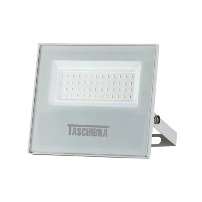 Refletor Tr Led Slim 50W 3000K 4000 Lumens Branco Taschibra