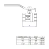 Registro Esfera Inox 3/4 Dn20 9500 Marchezan
