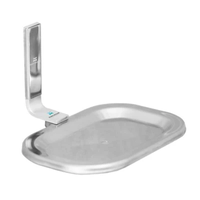 Saboneteira Prateada Moderna Linha Fit 17004 Marchezan