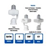 Sensor De Presença E27 360 Com Fotocélula Qa17m Branco