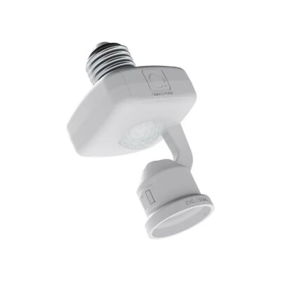 Sensor De Presença E27 360 Com Fotocélula Qa17m Branco